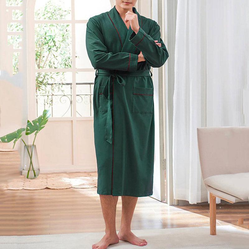 Green Men's Dressing Gown - Guaranteed Elegance