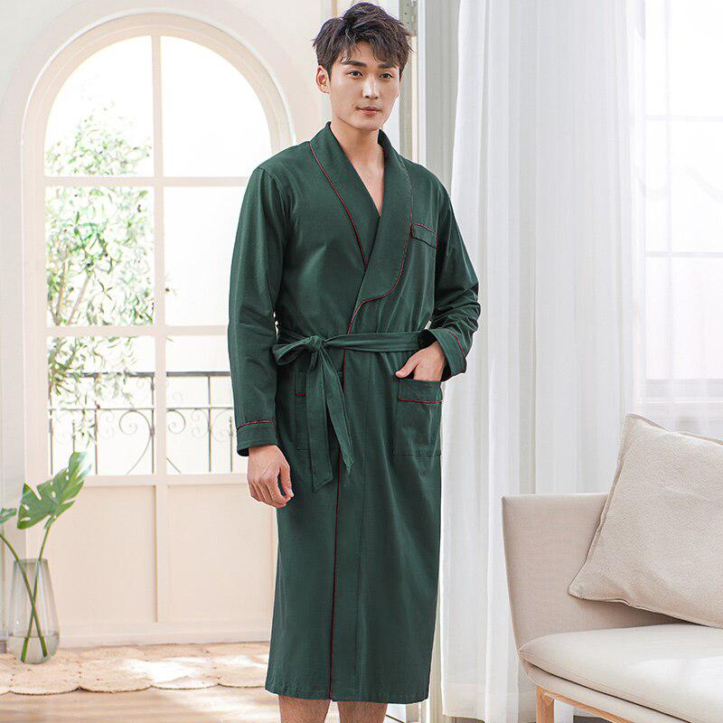 Robe de Chambre Homme Vert - Élégance Assurée