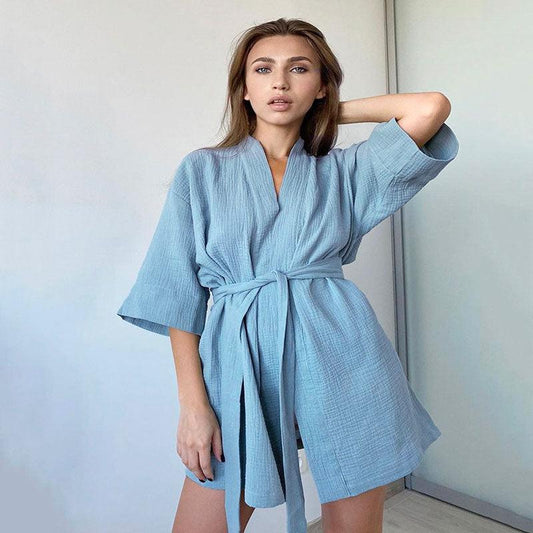 Kimono Robe de Chambre en Coton