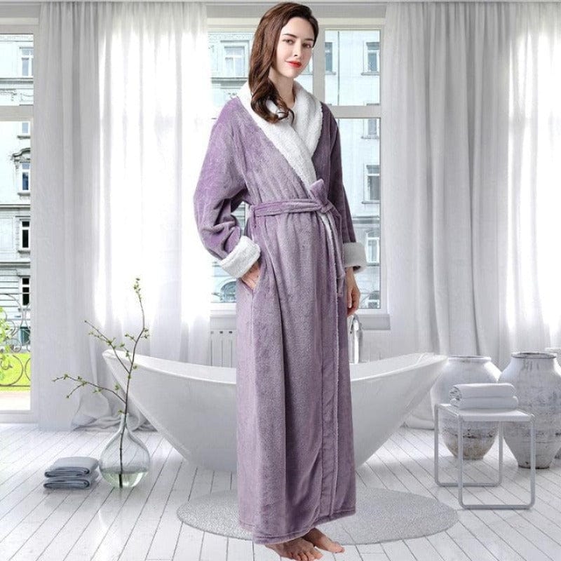 Robe de Chambre Polaire Longue pour Femme