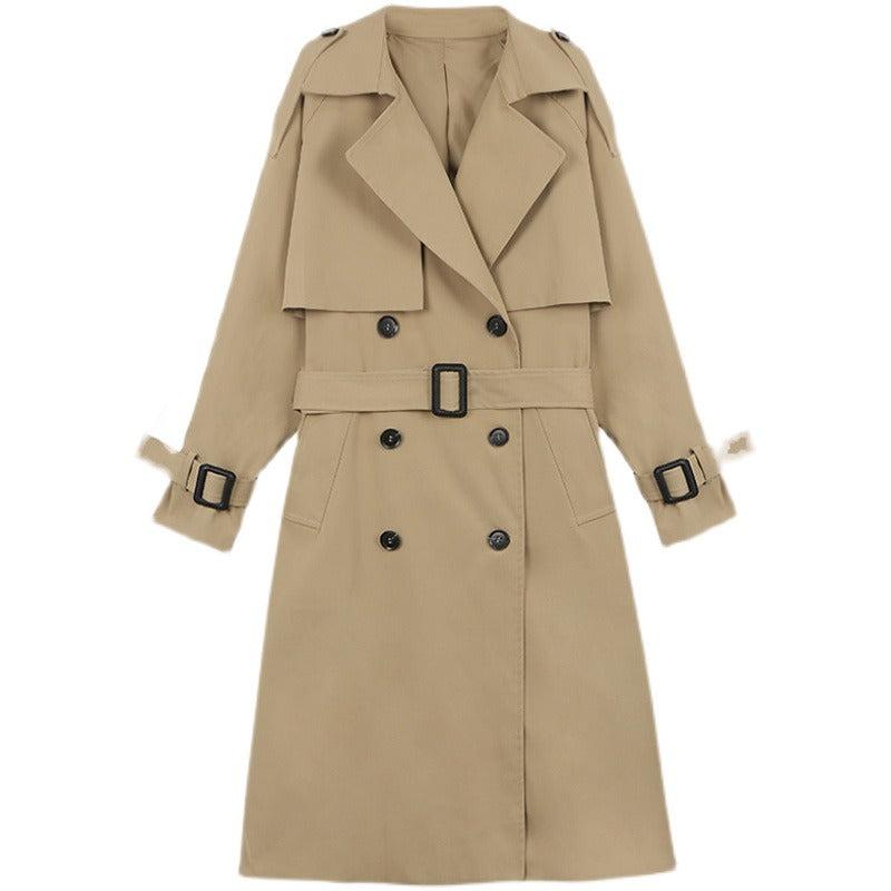 Women's Classic Length Trench Coat in Beige