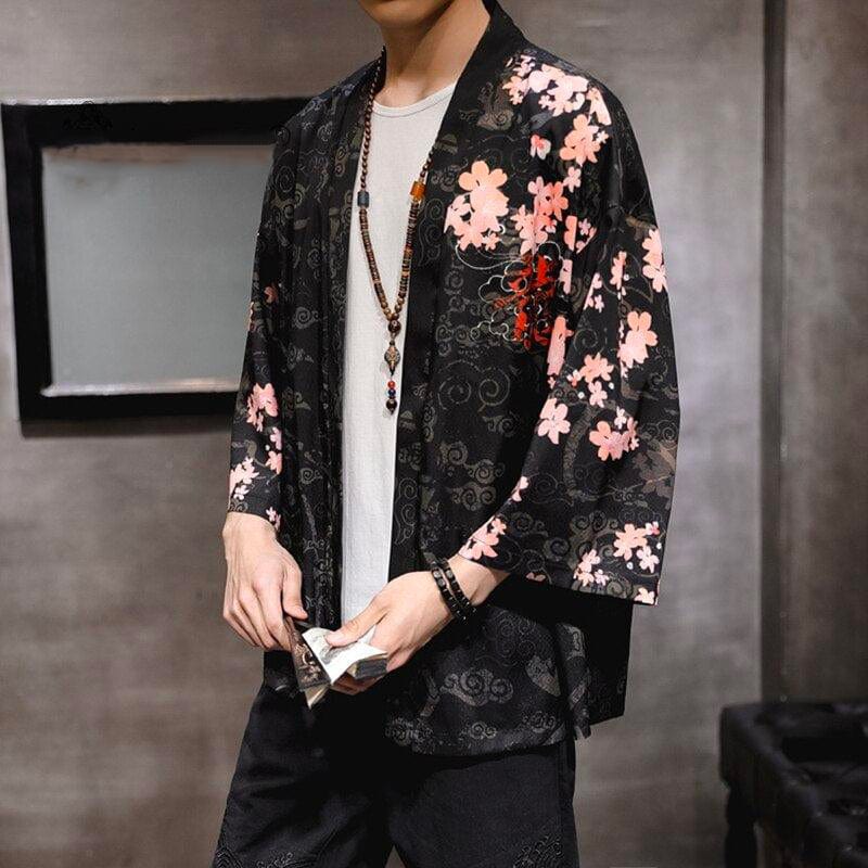 Veste Kimono Japonais Dragon Rouge - Édition Exclusive