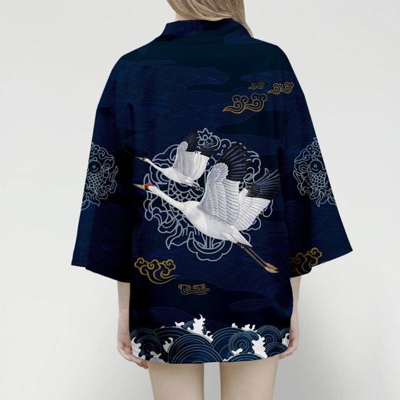 Midnight Blue Kimono Jacket