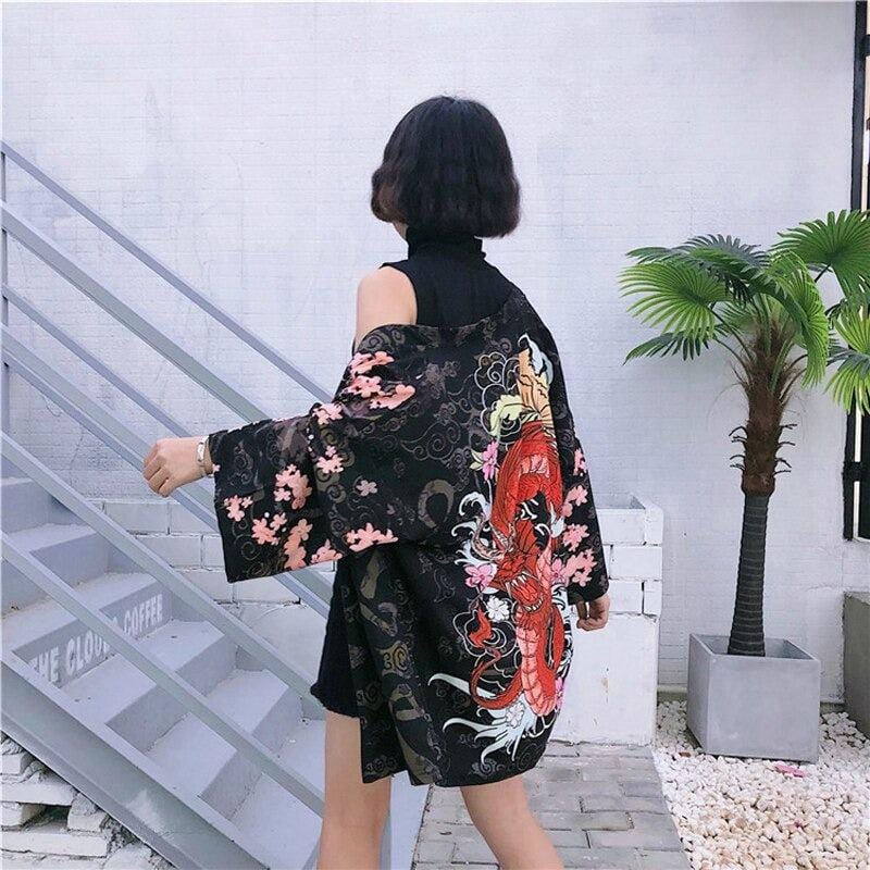 Red Dragon Kimono Jacket