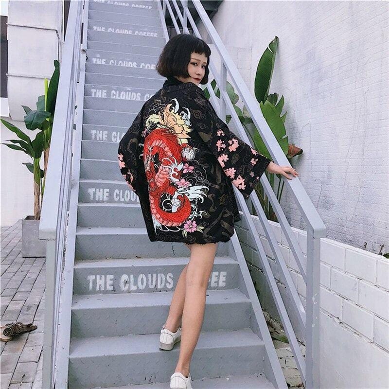 Red Dragon Kimono Jacket