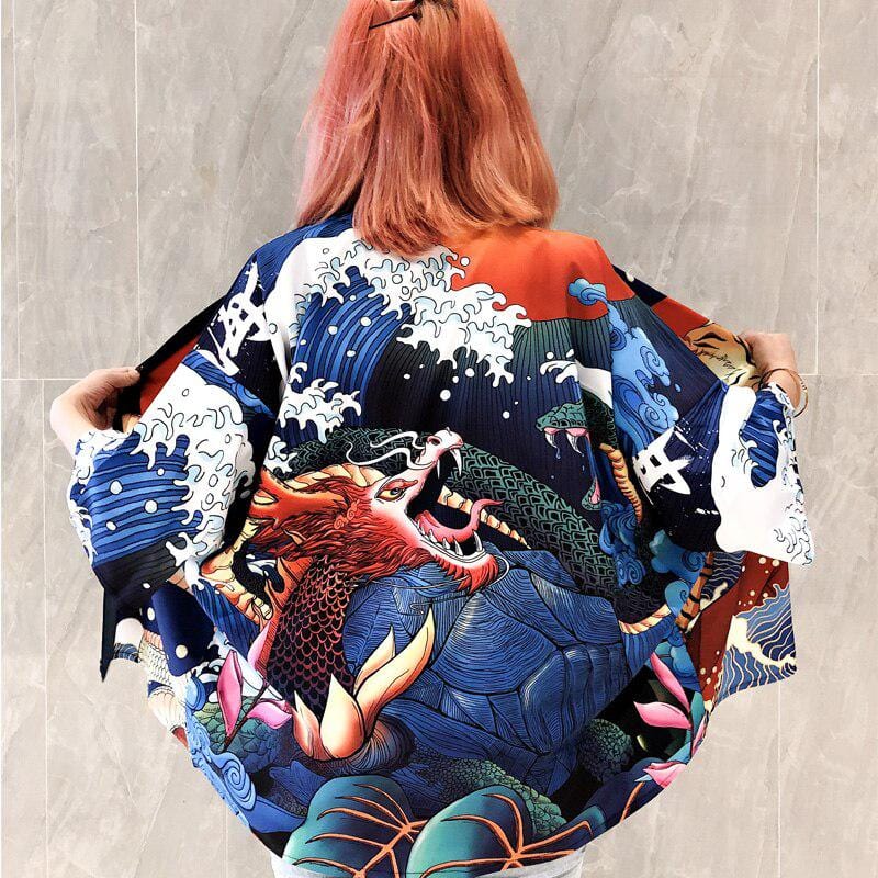 Veste Kimono Dragon des Mers - Collection Exclusive