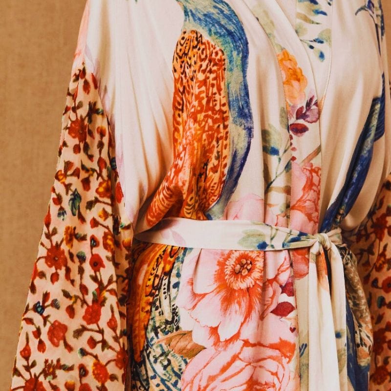 Women's Floral Kimono Jacket - Sakura Collection