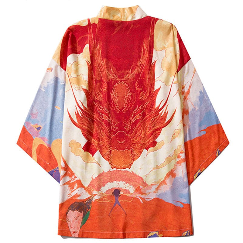 Veste Kimono Dragon de Feu - Édition Limitée