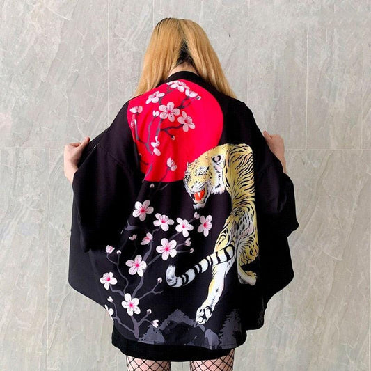 Veste Kimono Japonais Tigre - Édition Limitée