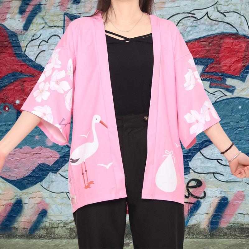 Pink Japanese Kimono Jacket - Limited Edition