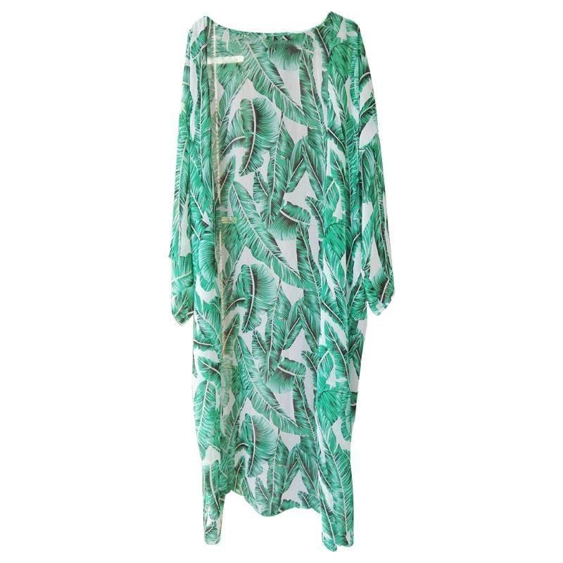 Green Long Kimono Jacket - Limited Edition