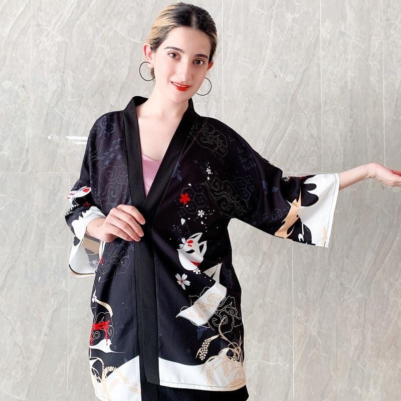 Veste Kimono Masque Kitsune by Shinobi Style