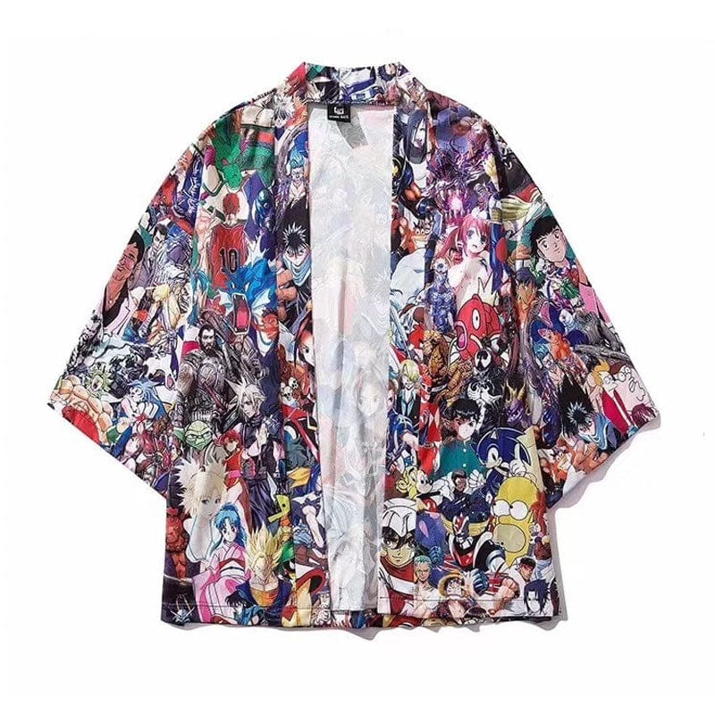 Veste Kimono Satin Manga - Édition Limitée