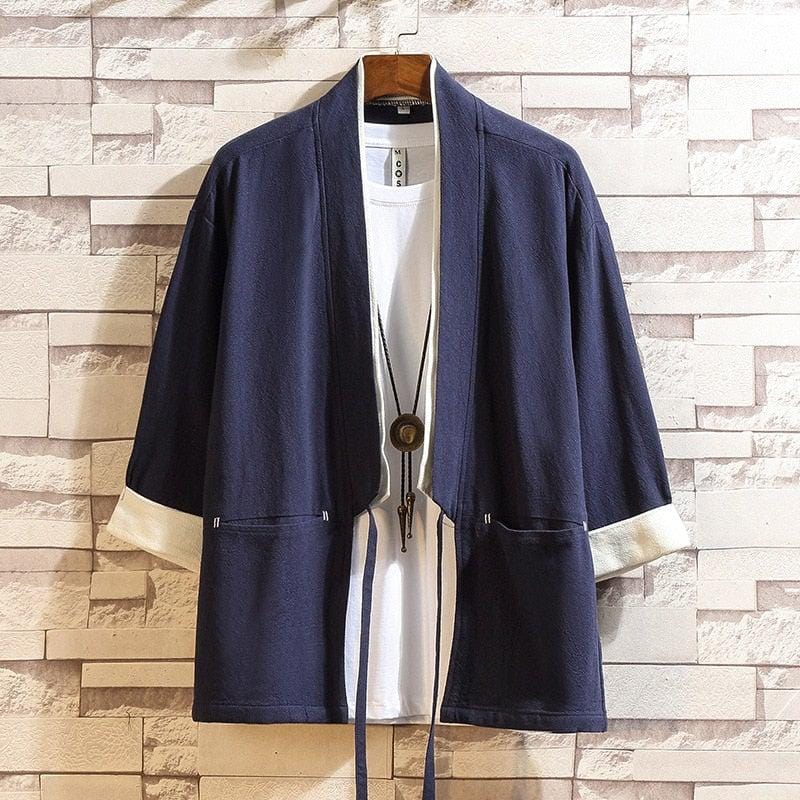 Veste Kimono Unie Samouraï by Elegance & Style.