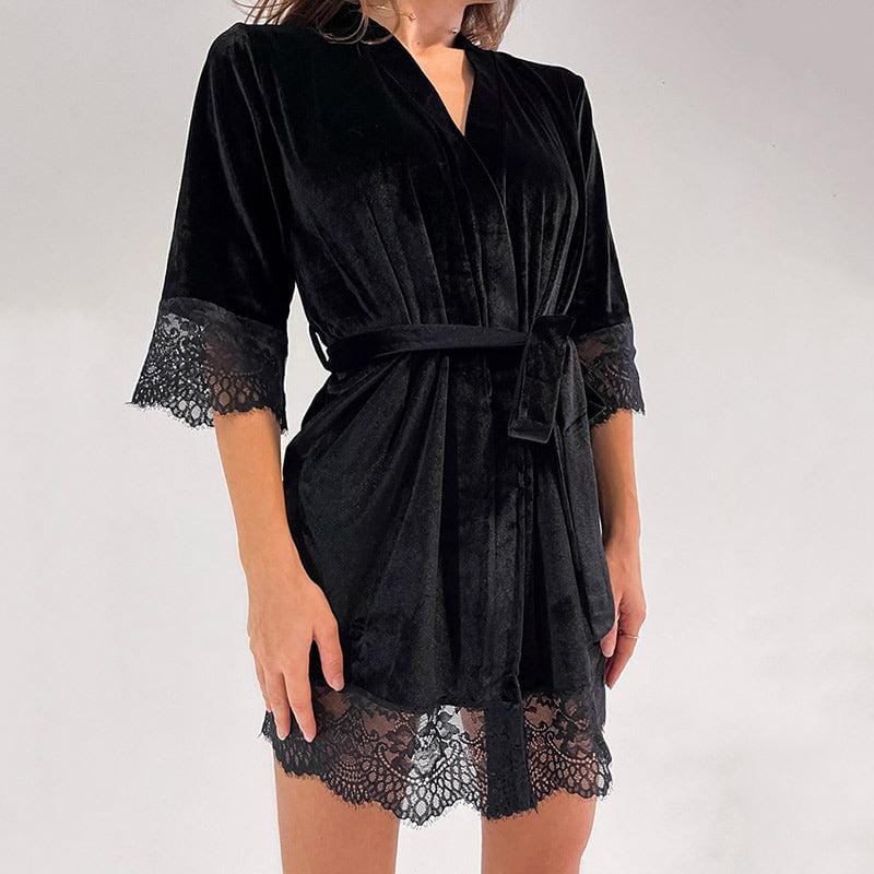 Luxury Velvet Kimono Jacket