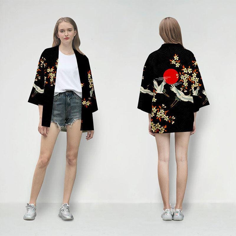 Trendy Floral Kimono Jacket