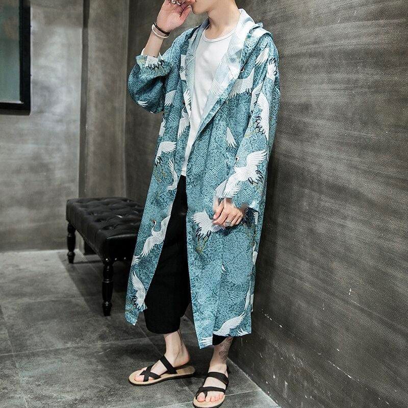 Kimono Turquoise - Veste Longue