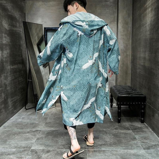 Kimono Turquoise - Veste Longue