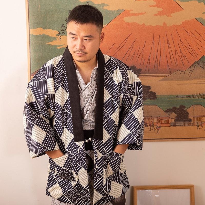 Yukata en Coton pour Homme