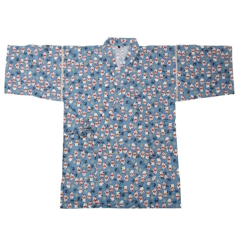 Yukata Men's Bathrobe - Traditional Collection