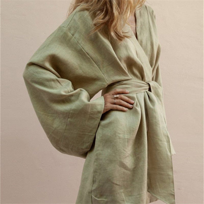 Women's Kimono Jacket - Khaki Collection