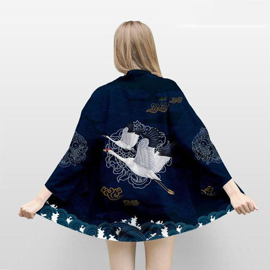 Veste Kimono Midnight Blue