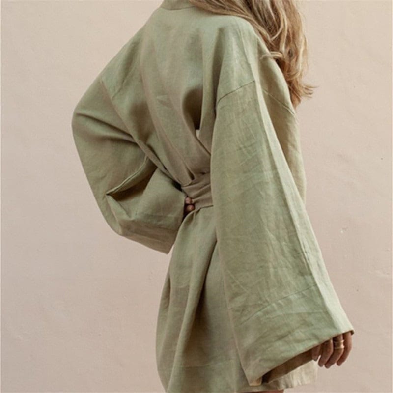 Women's Kimono Jacket - Khaki Collection