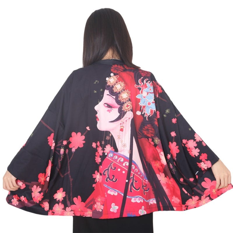 Zenitsu Flowered Geisha Kimono Jacket