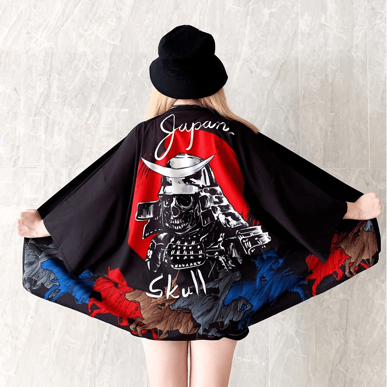 Veste Kimono Japonais Skulls & Co.